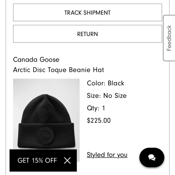 Canada goose arctic disc touque beanie hat - Picture 3 of 7